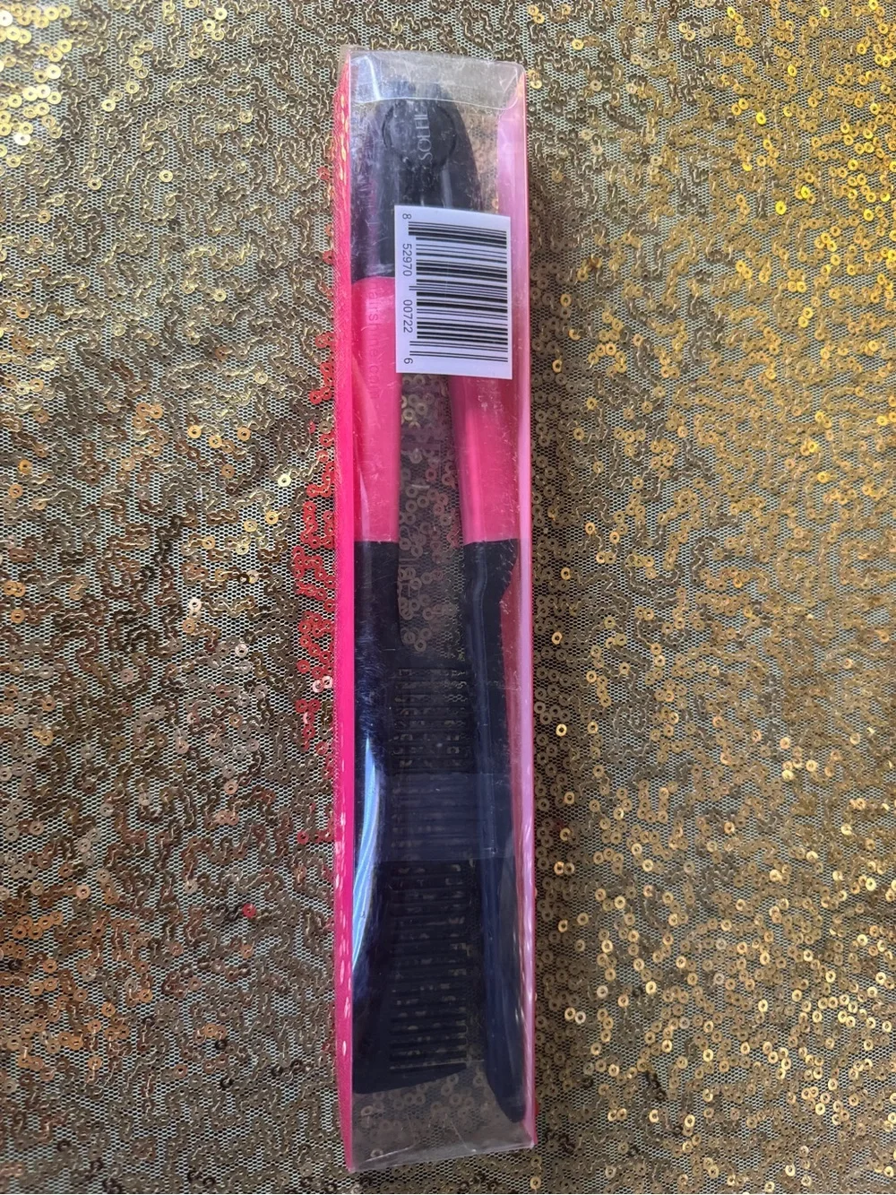 SOLEIL  Super Straightener Comb - Pink and Black